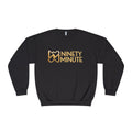 Ninety Minute NuBlend® Crewneck Sweatshirt – Women’s Large Wordmark (Black/White)