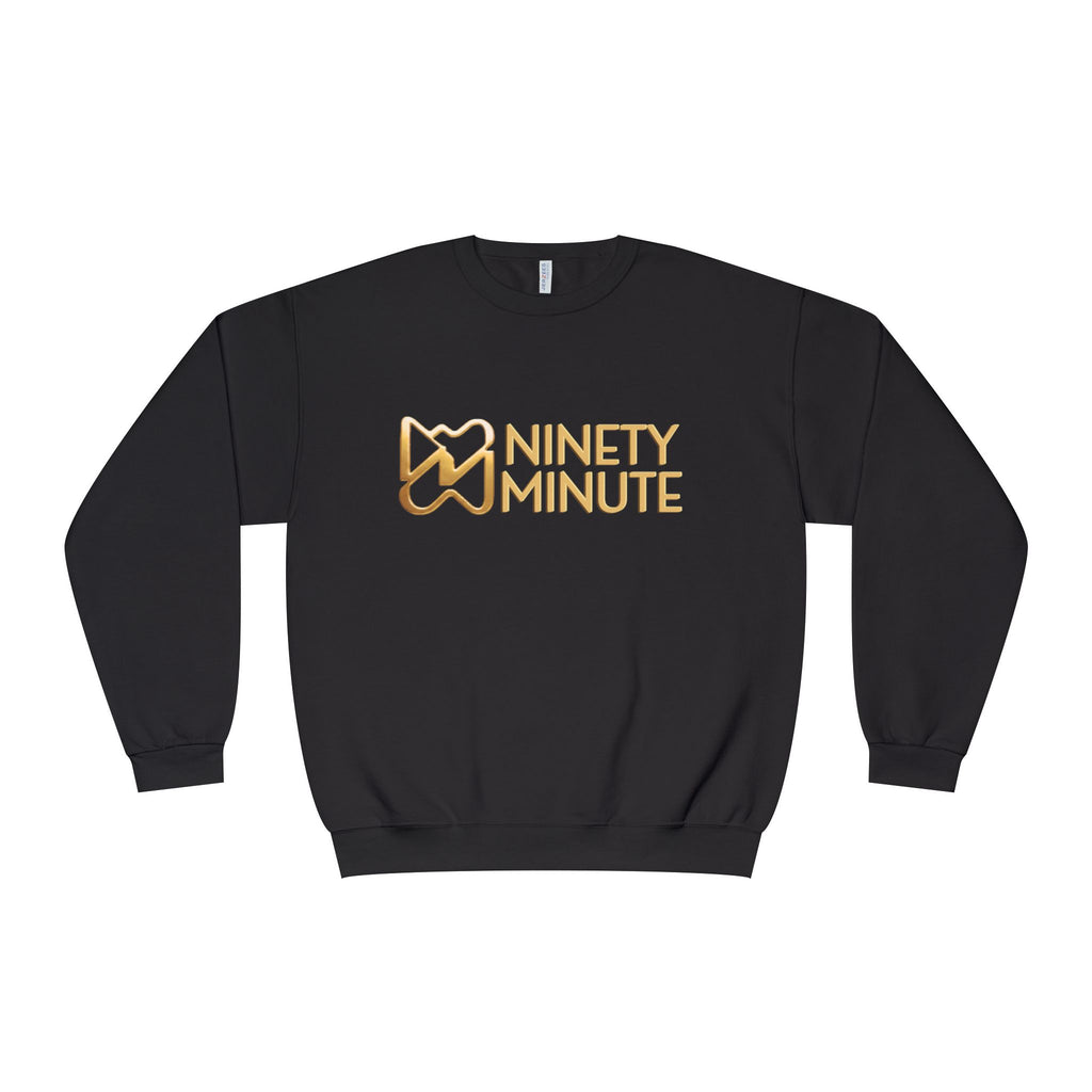 Ninety Minute NuBlend® Crewneck Sweatshirt – Men’s Large Wordmark (Black/White)