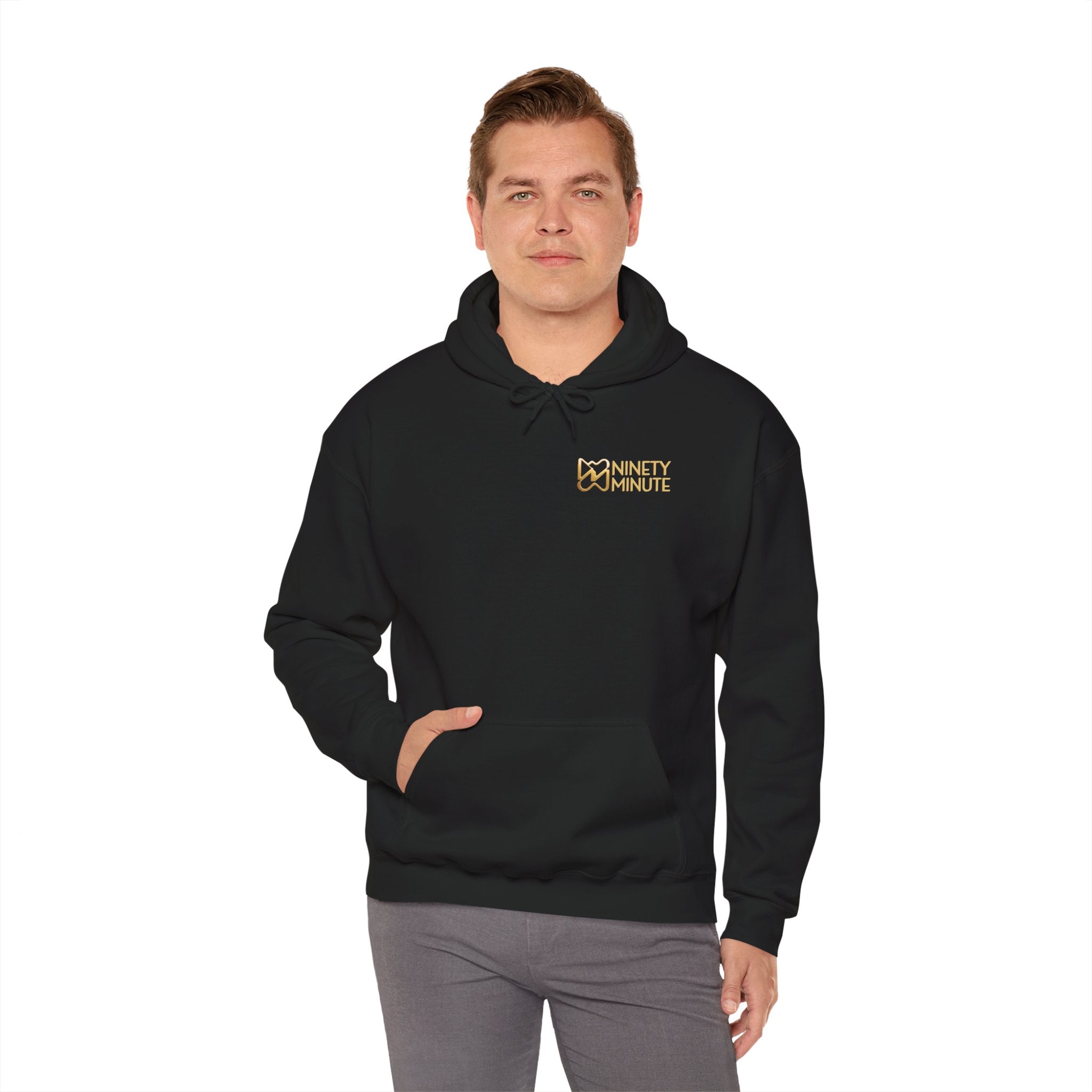 Ninety Minute Heavy Blend™ Pullover Hoodie – Men’s (Black/White)