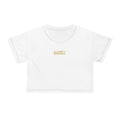 Ninety Minute Women’s Crop Tee (White, Contrast Stitch)