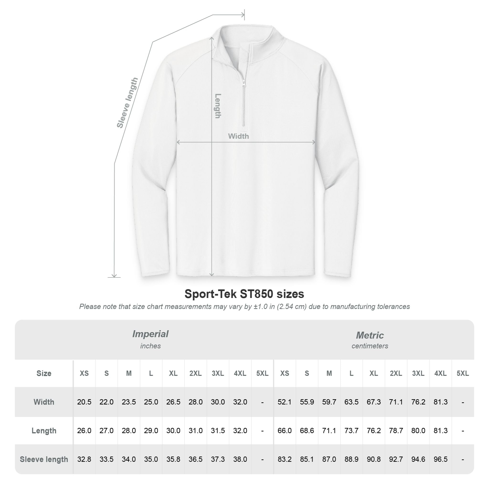 Ninety Minute Quarter-Zip Pullover – Men’s Sport-Wick® Stretch Wordmark (Black/White)