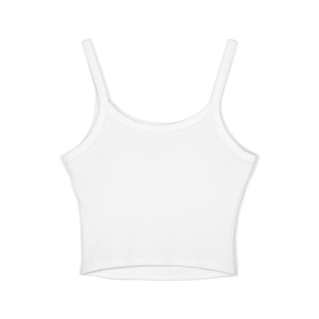 Ninety Minute | Gold Crest Logo Fitted Tank | Women’s Spaghetti Strap Crop Top