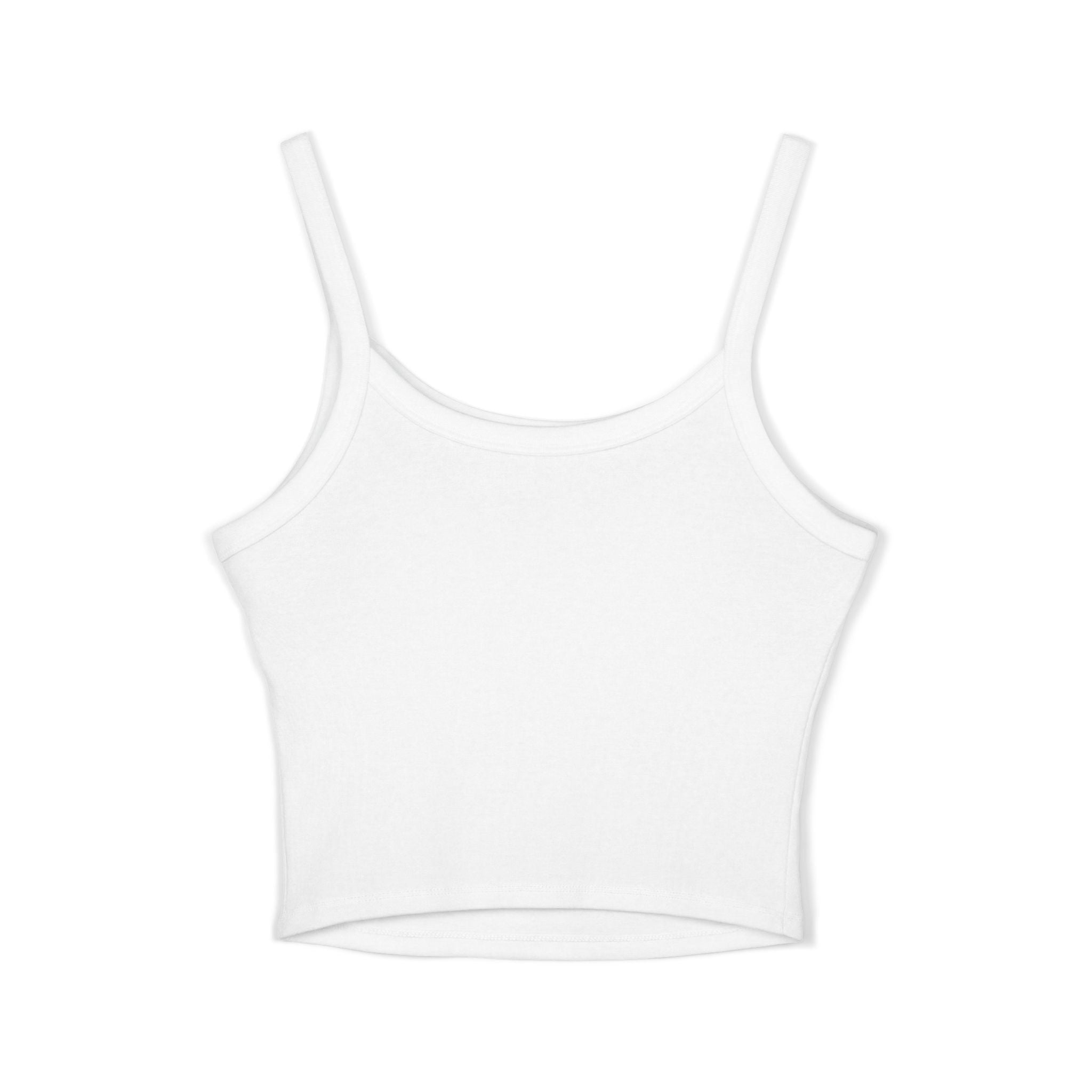 Ninety Minute | Gold Crest Logo Fitted Tank | Women’s Spaghetti Strap Crop Top
