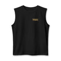 Ninety Minute Men’s Jersey Muscle Tank (Black/White, Wordmark)