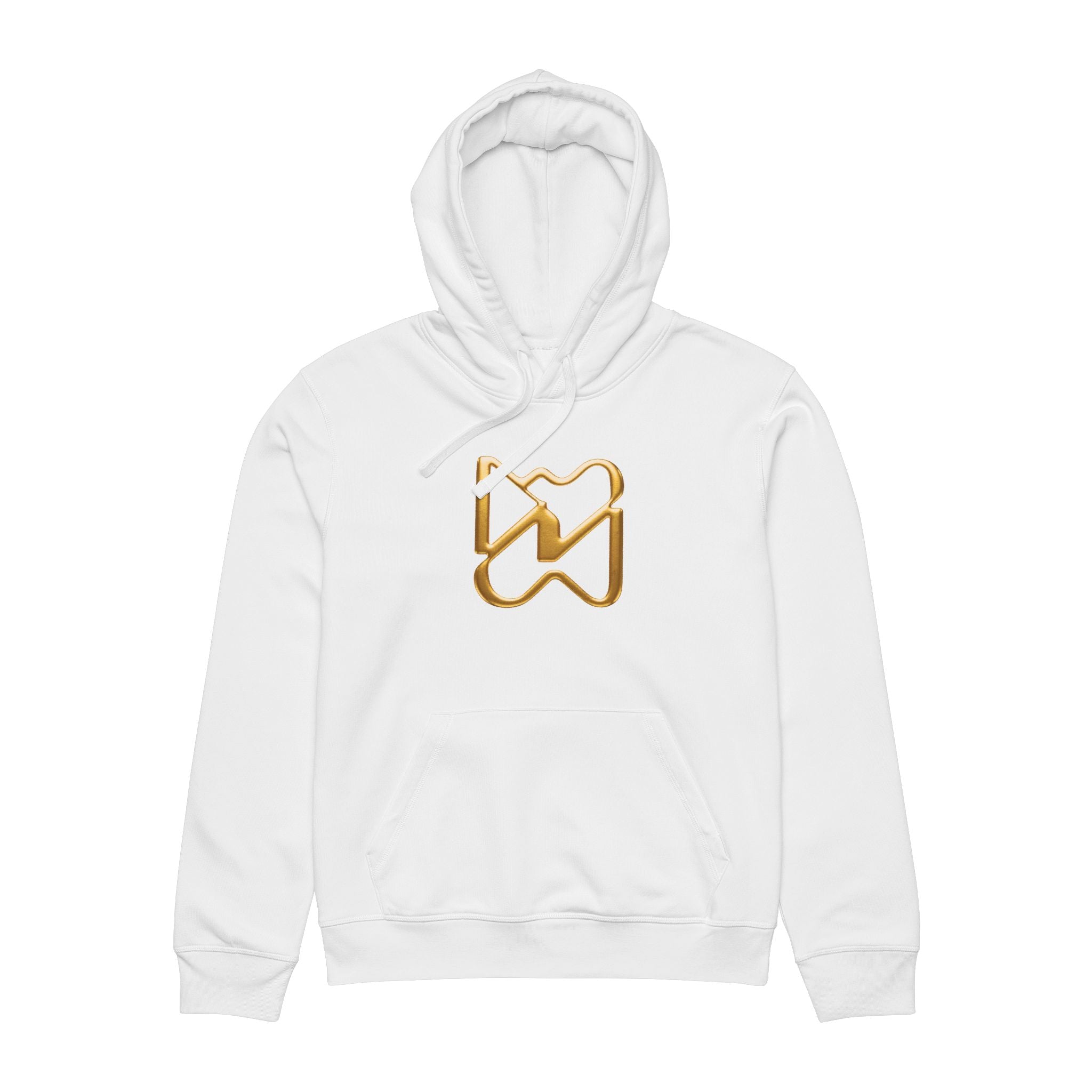 Ninety Minute Women’s Organic Mid-Weight Hoodie (Black/White, Icon)