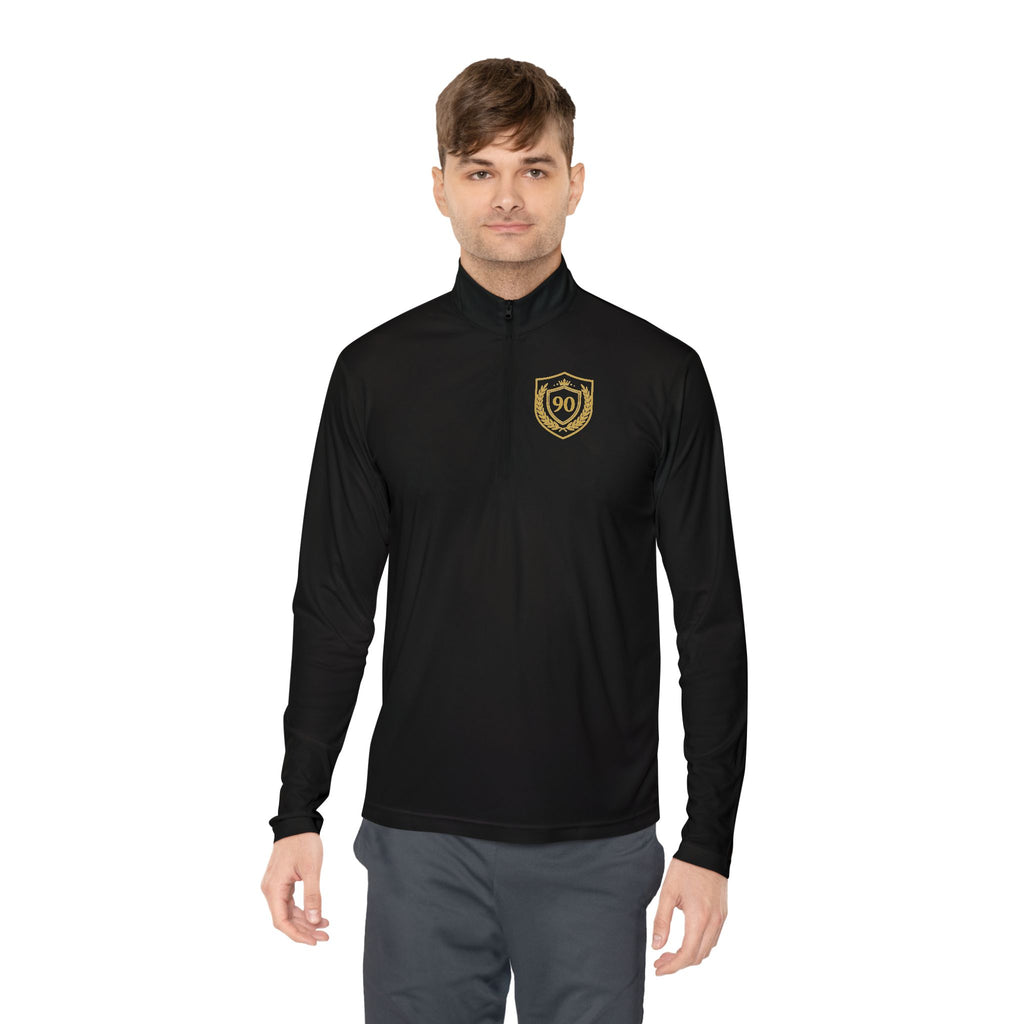 Ninety Minute — Gold Crest Quarter-Zip Pullover | Unisex Athletic Top