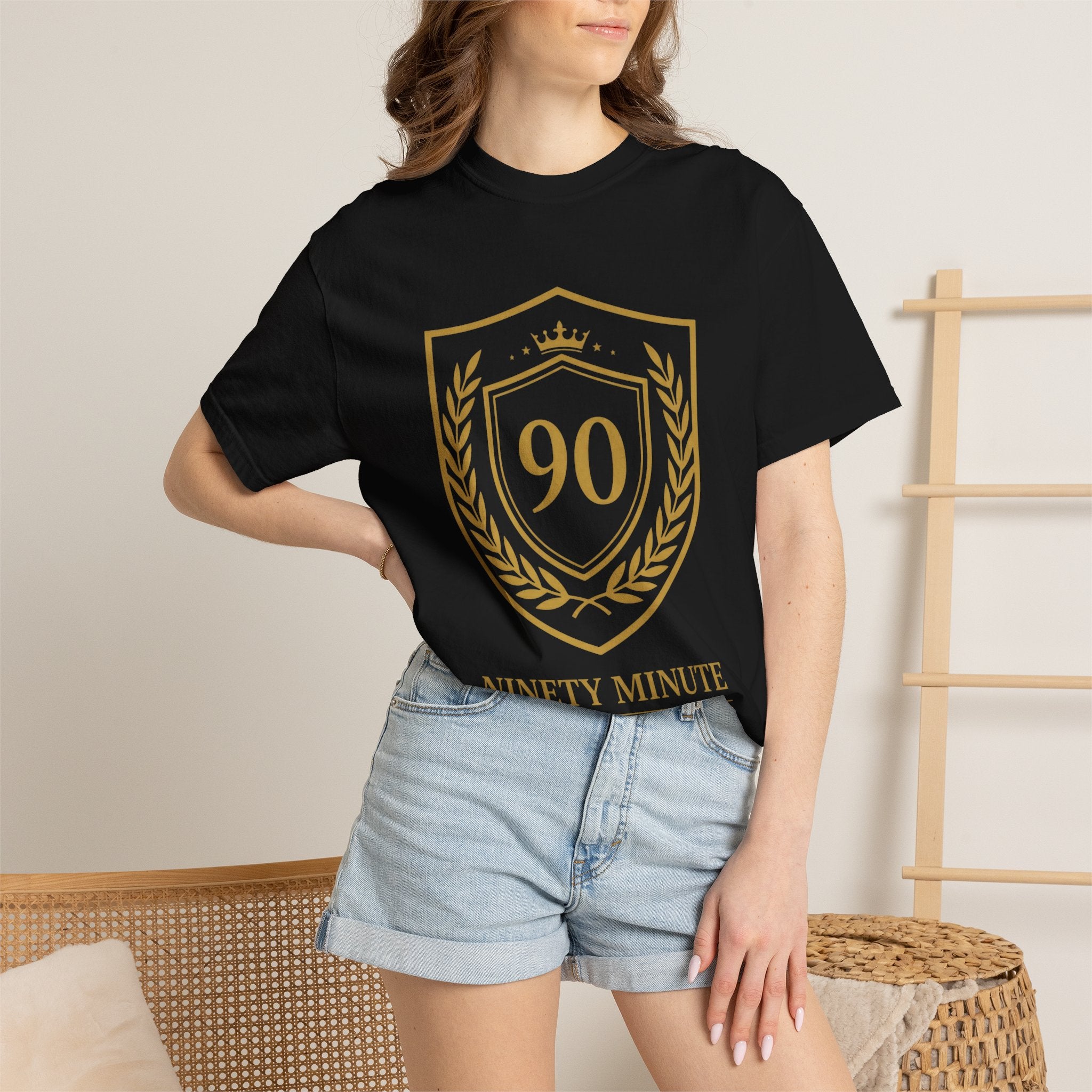 Ninety Minute Crest T-Shirt | Soccer Fan 90 Minutes Full Time Fans