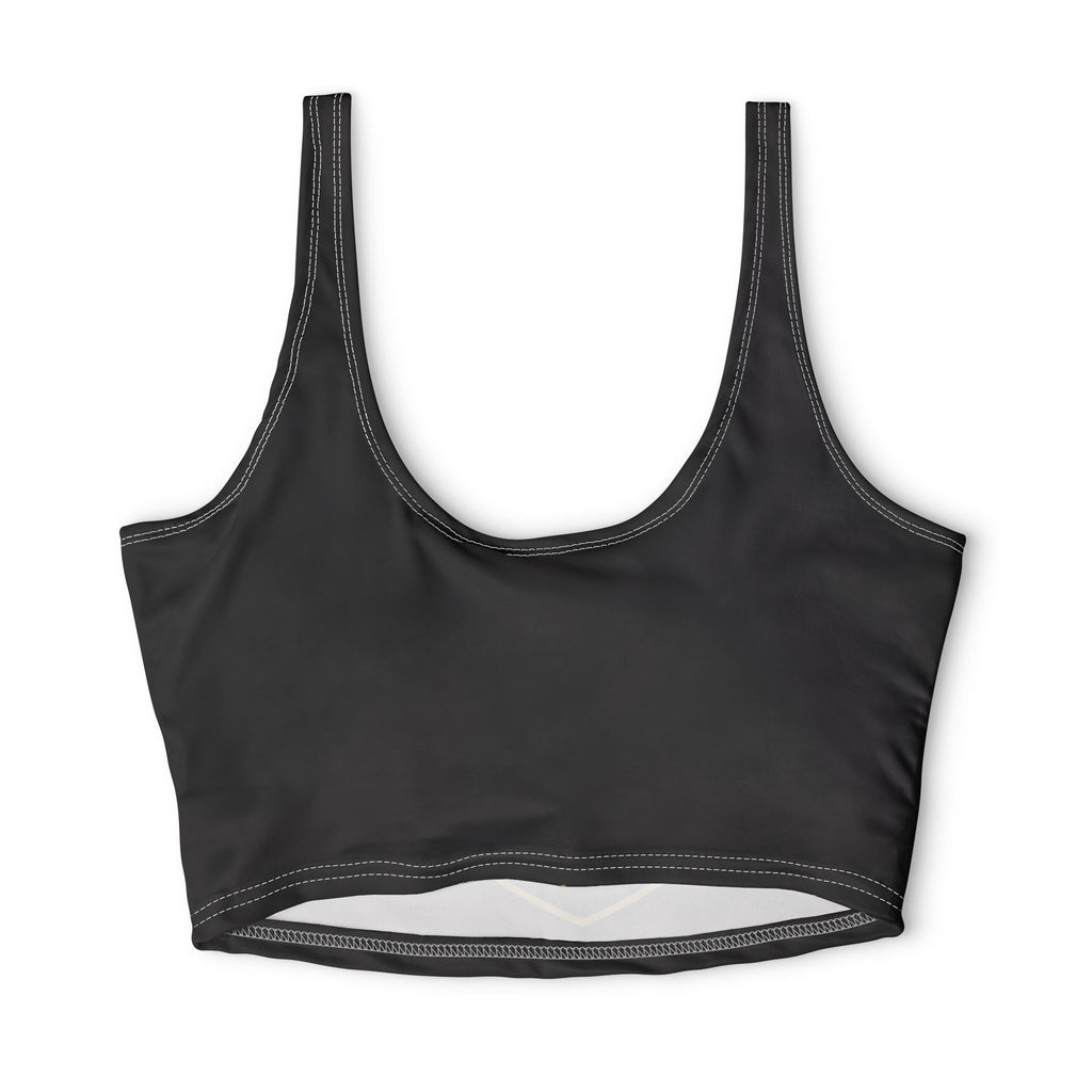 Ninety Minute | Gold Crest Logo Sports Bra | Women’s Polyester Bra Top - Black