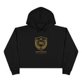 Ninety Minute | Gold Crest Logo Cropped Hoodie | Women’s Fleece Pullover