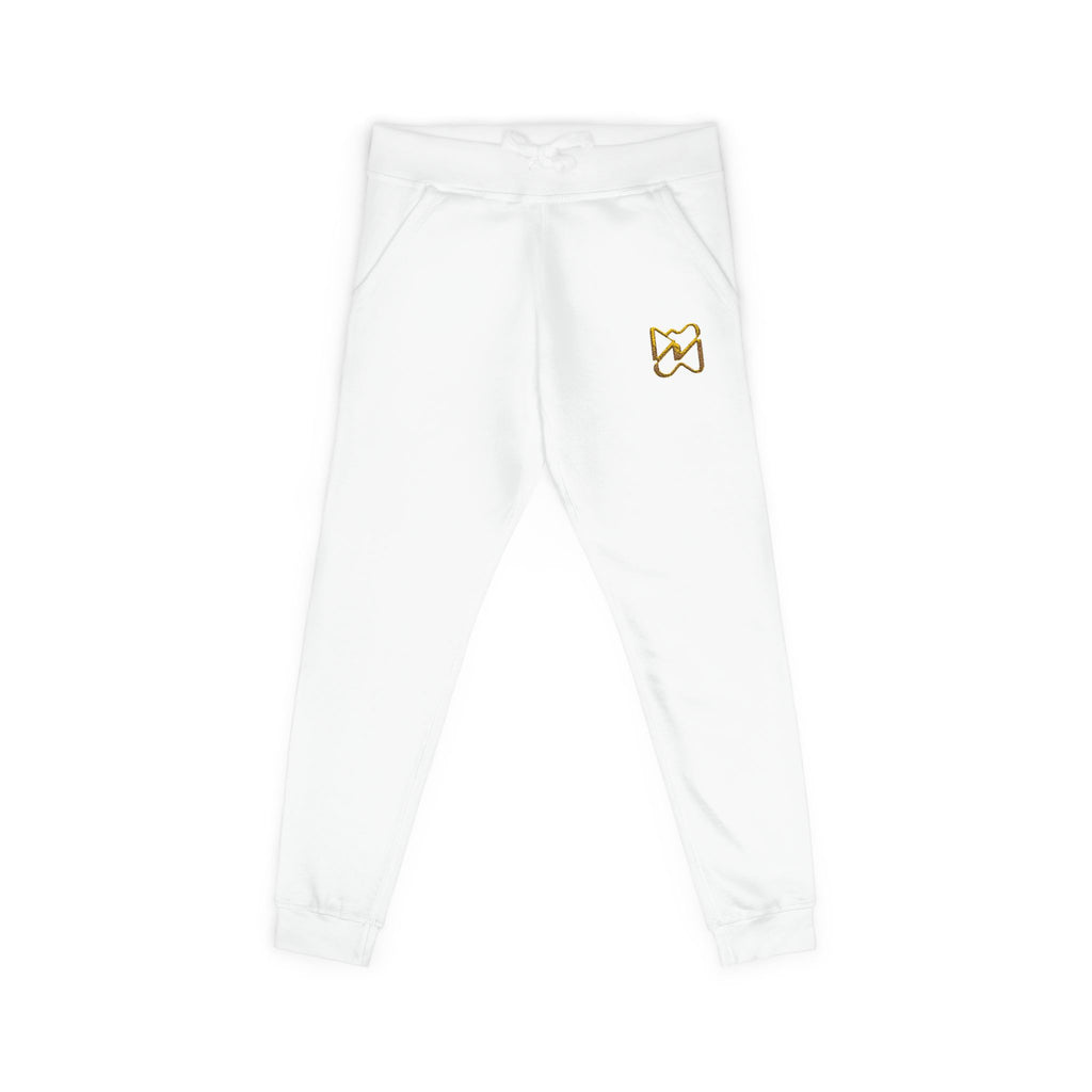 Ninety Minute Women’s Fleece Embroidered Sweatpants (Black/White)