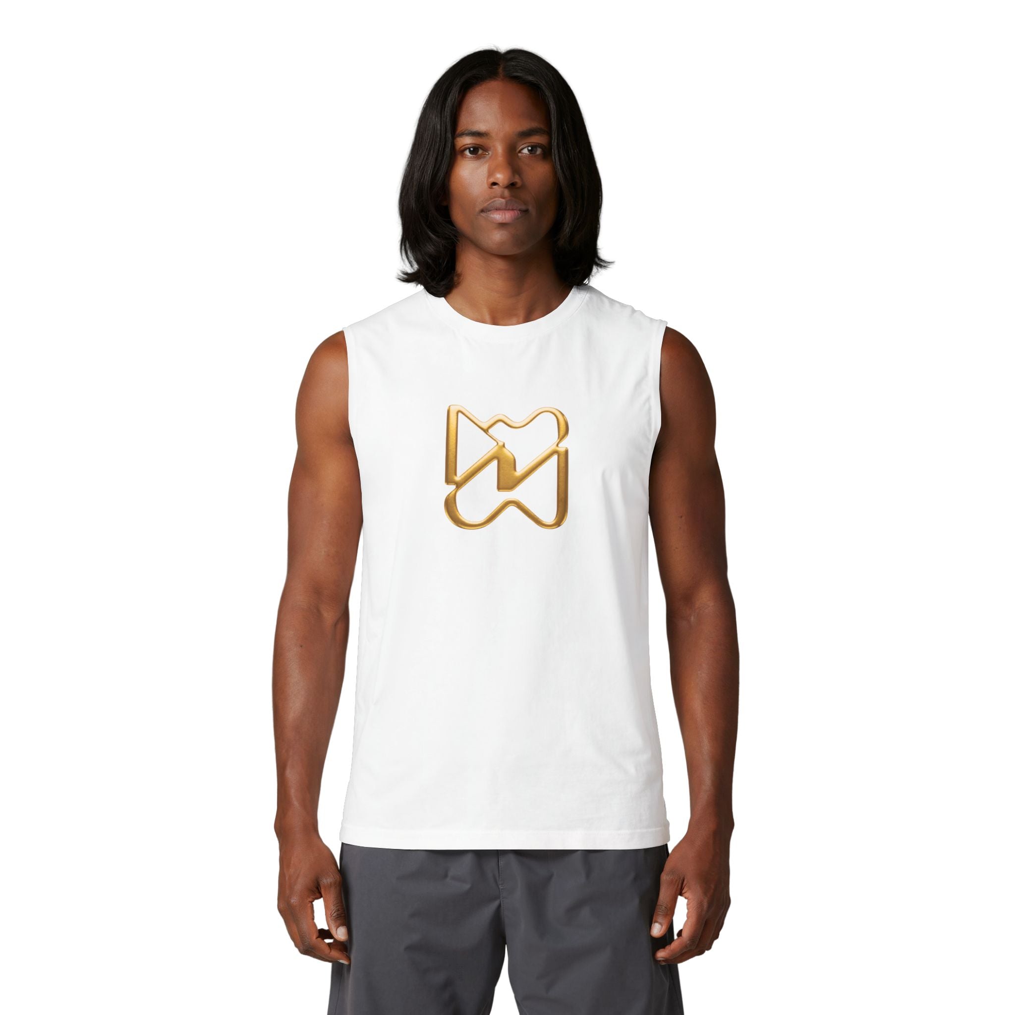 Ninety Minute Muscle Tank – Men Jersey (Black/White)