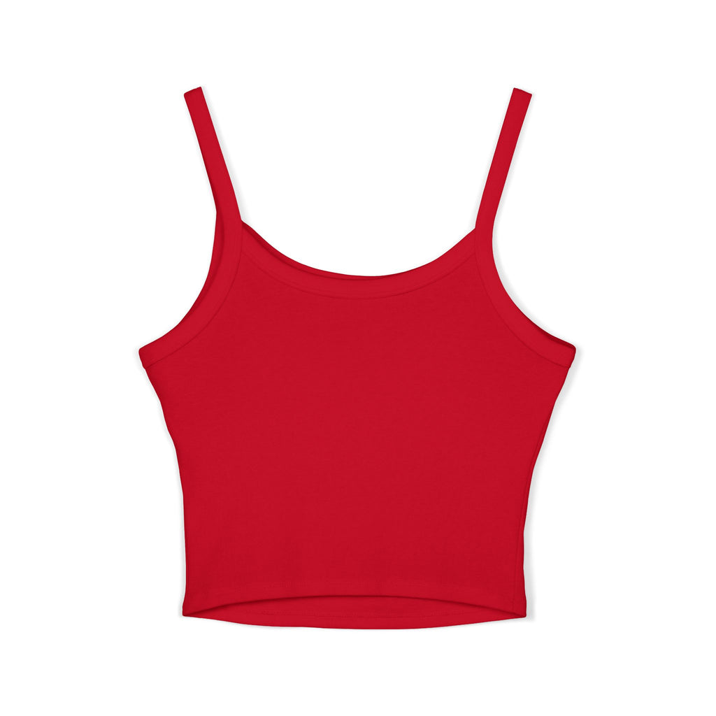 Spain Champions Spaghetti Strap Tank Top — Gold Shield Crest Graphic