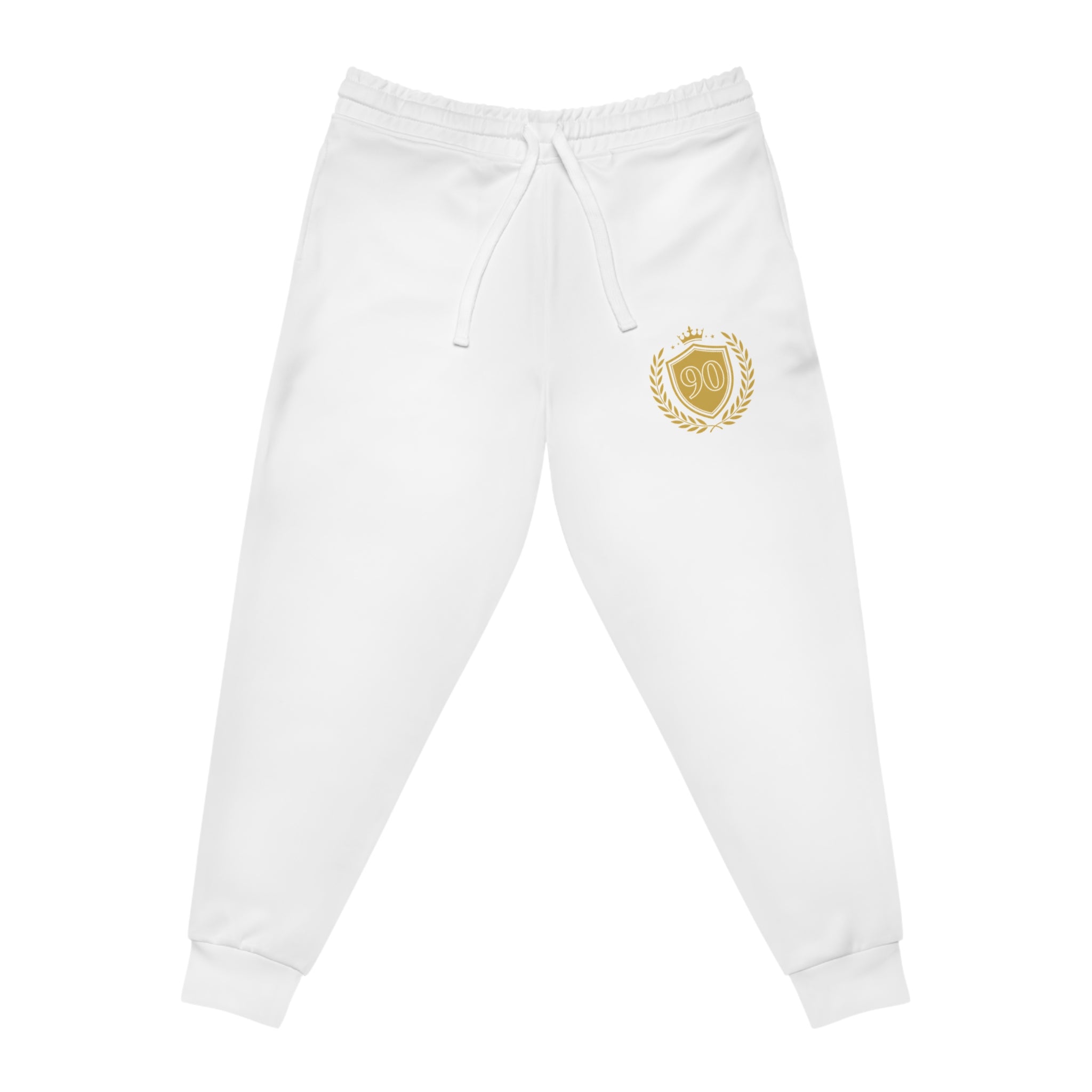 Gold Crest Athletic Joggers - White