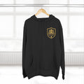 Minimal Gold Crest Hoodie | Shield Emblem Pullover