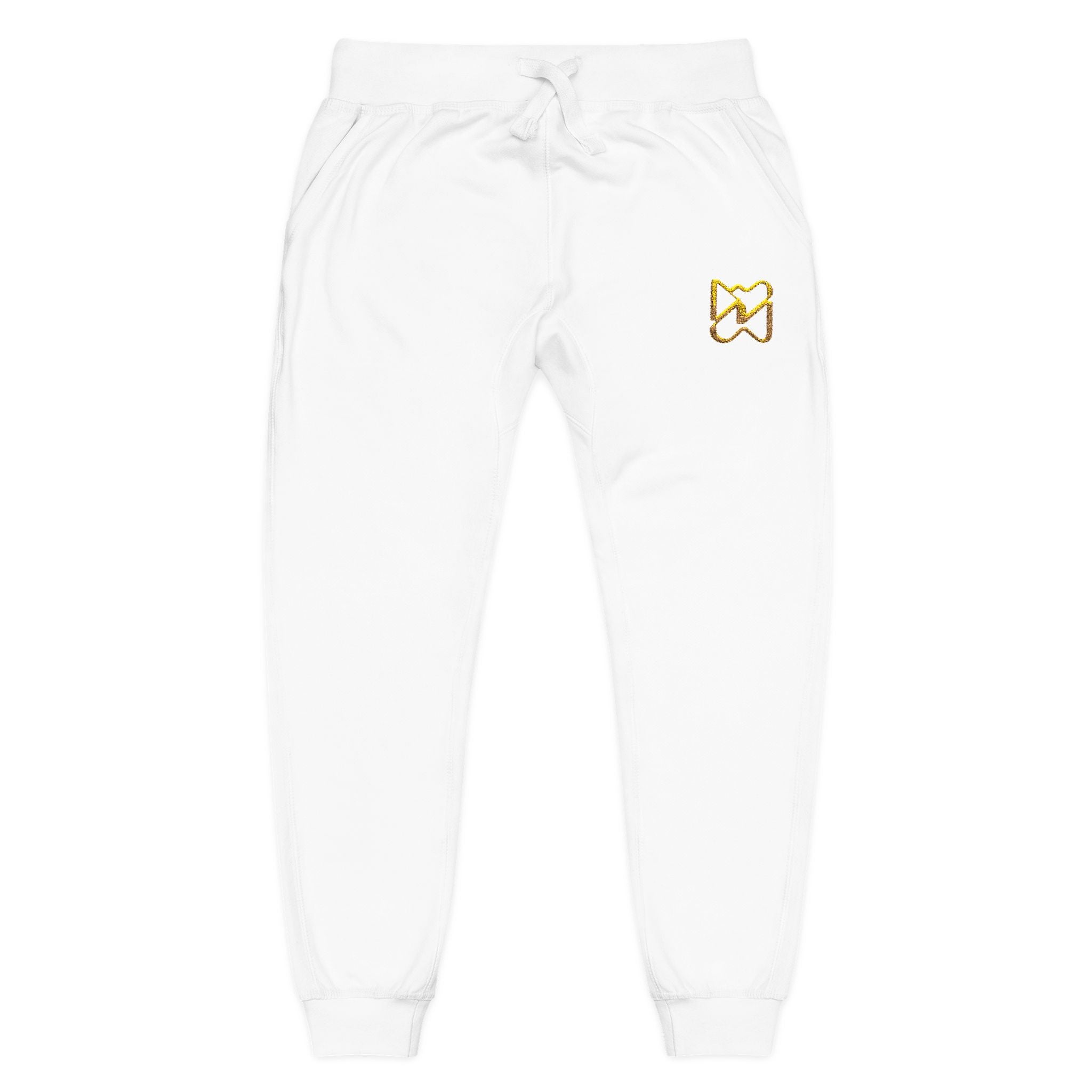 Ninety Minute Women’s Fleece Embroidered Sweatpants (Black/White)