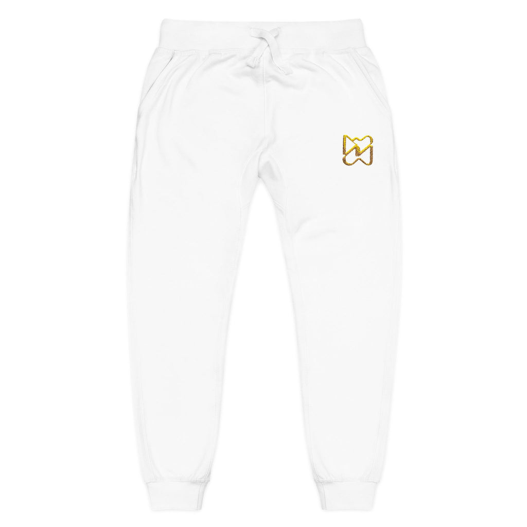 Ninety Minute Men’s Embroidered Fleece Sweatpants (Black/White)