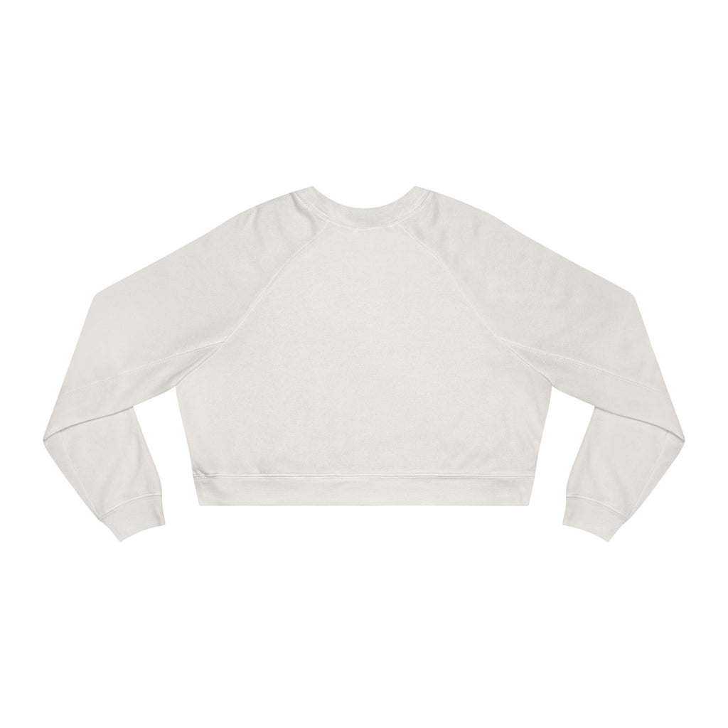 Ninety Minute | Gold Crest Logo Cropped Pullover | Black Women’s Crewneck