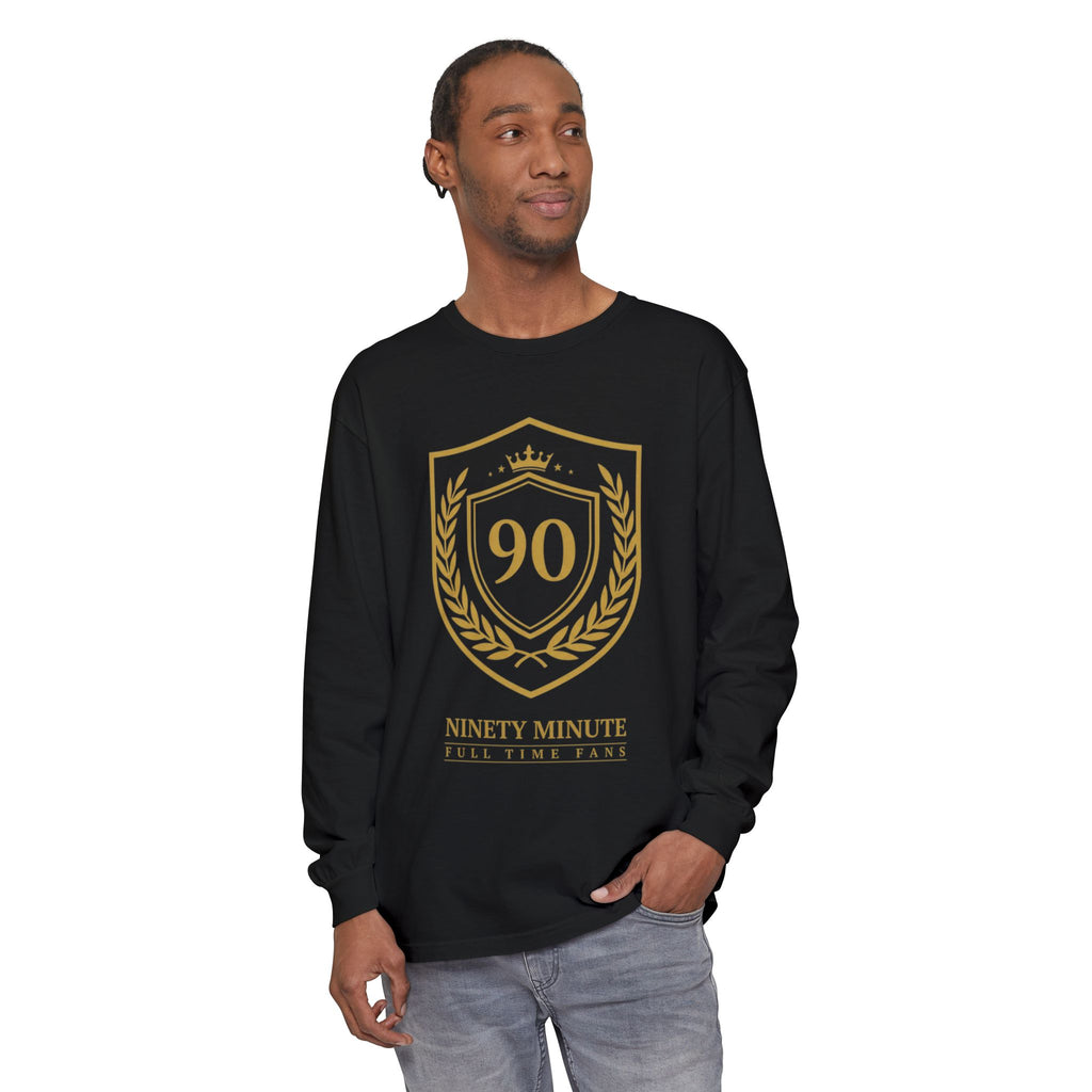 90 Laurel Crest Shield Long Sleeve Shirt | Anniversary Emblem - Men