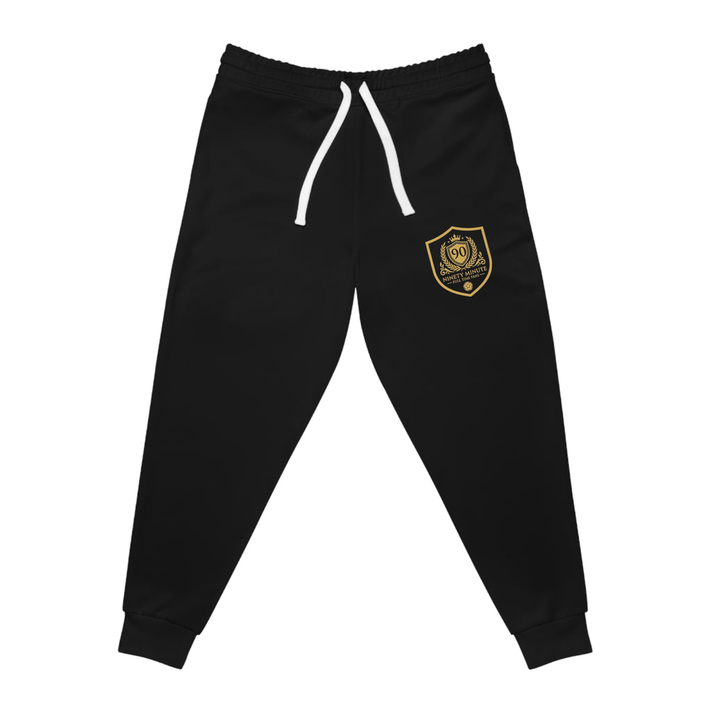 Ninety Minute — Full Shield Badge Athletic Joggers | Black