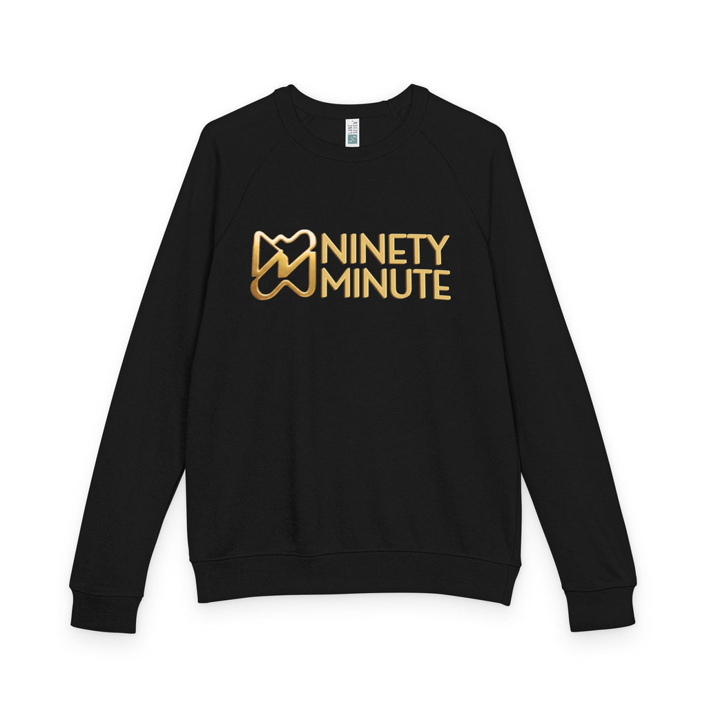 Ninety Minute French Terry Raglan Crewneck – Women’s Large Wordmark (Black)