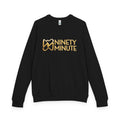 Ninety Minute French Terry Raglan Crewneck – Women’s Large Wordmark (Black)