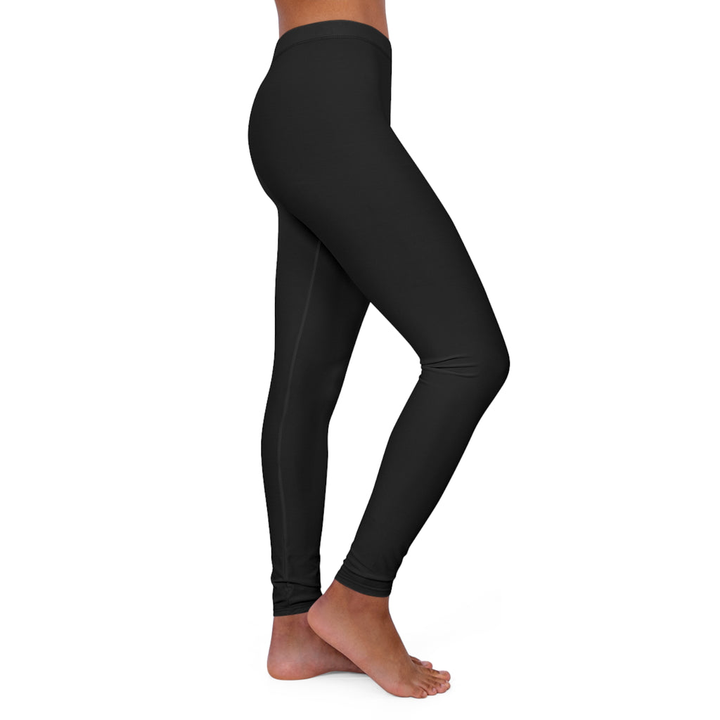 Ninety Minute | Gold Crest Logo All-Over Print Leggings | Women’s Skinny Fit Active Pants - Black