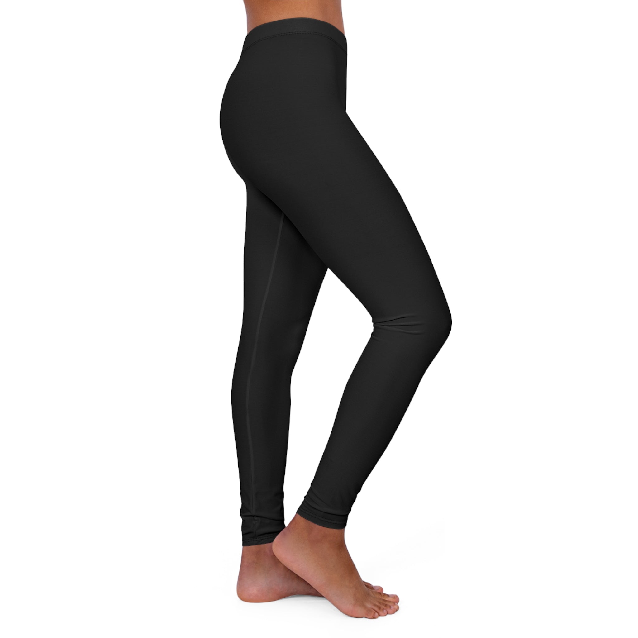 Ninety Minute | Gold Crest Logo All-Over Print Leggings | Women’s Skinny Fit Active Pants - Black