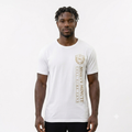 Ninety Minute Vertical Logo T-Shirt | Soccer Retro Crest Athletic Tee - Men