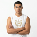 Ninety Minute Crest 90 Muscle Tank | Sports Soccer Training Tee