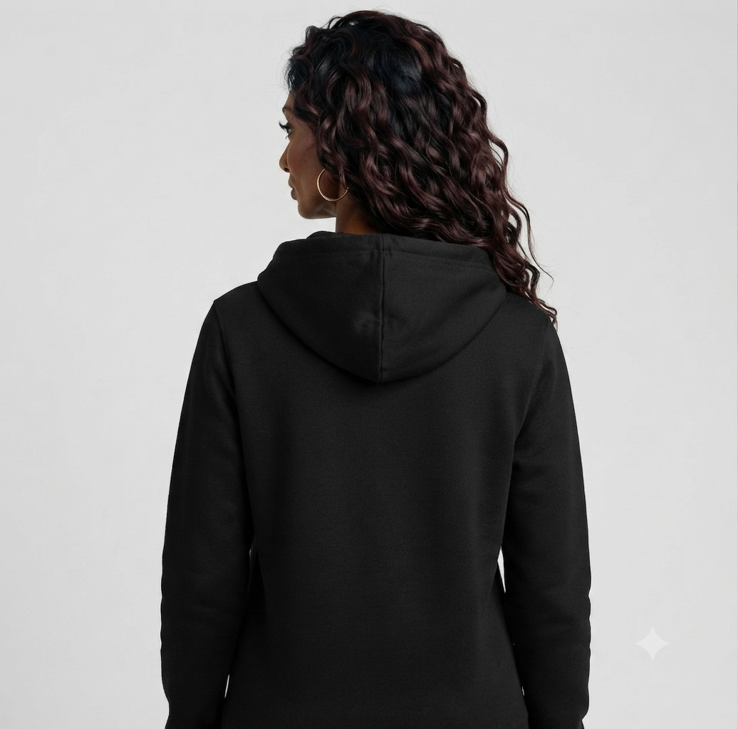Ninety Minute | Gold Crest Logo Full-Zip Hoodie | Women’s Lightweight Jacket